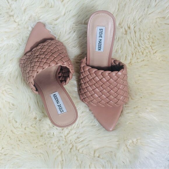 Steve Madden Pink Quilted Mules - Picture 8 of 9
